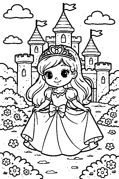 Malvorlage Prinzessin